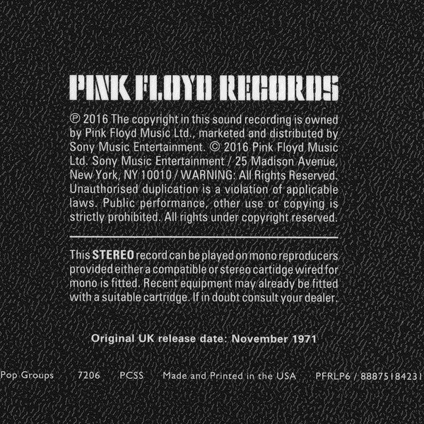 Pink Floyd - Meddle (VINYL) | Mint (M) Mint (M)-