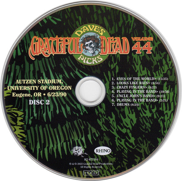 Dave's Picks, Volume 44 (3xCD)(Autzen Stadium, U. Of Oregon, Eugene, OR • 6/23/90) | Mint (M) Near Mint (NM)-