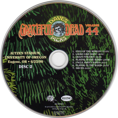 Dave's Picks, Volume 44 (3xCD)(Autzen Stadium, U. Of Oregon, Eugene, OR • 6/23/90) | Mint (M) Near Mint (NM)-