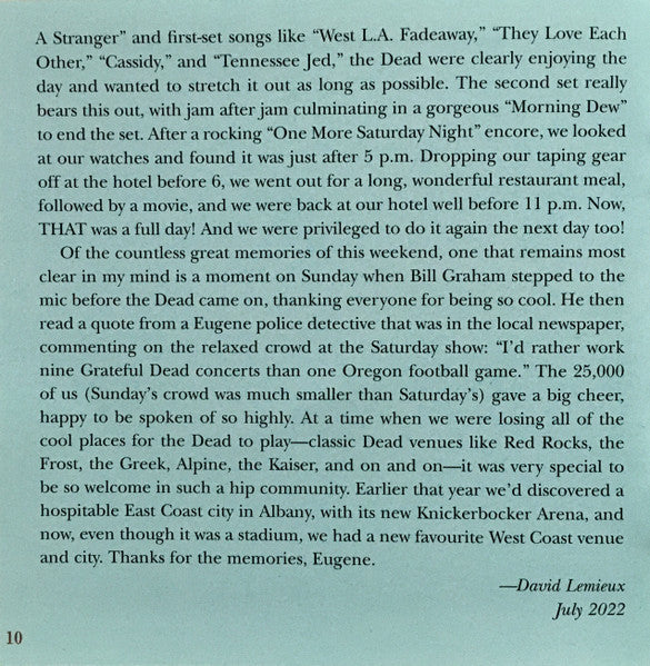 Dave's Picks, Volume 44 (3xCD)(Autzen Stadium, U. Of Oregon, Eugene, OR • 6/23/90) | Mint (M) Near Mint (NM)-