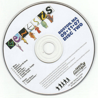Genesis - Live - Boston, MA 09•11•07 (2xCD) | Excellent+ (EX+) Near Mint (NM)--