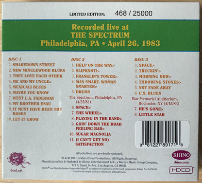 Dave's Picks, Volume 39 (3xCD)(The Spectrum, Philadelphia, PA • 4/26/83) | Mint (M) Near Mint (NM)-