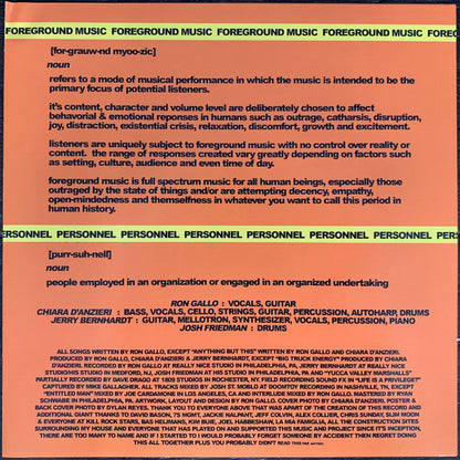 Ron Gallo - Foreground Music | Mint (M) Mint (M)-