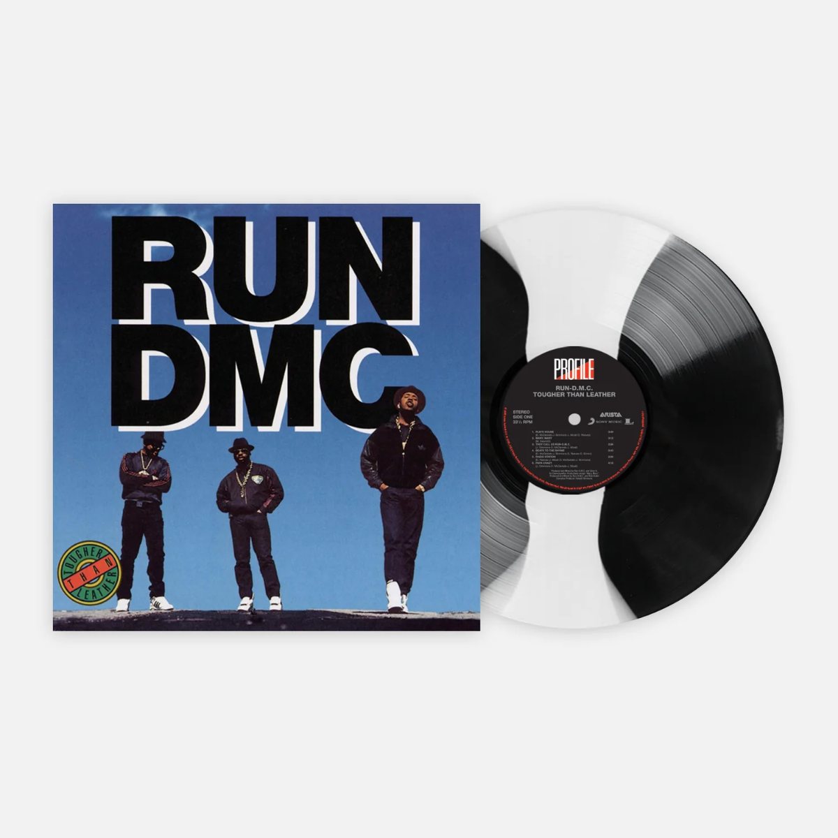 Run-DMC - Tougher Than Leather (VMP EXCLUSIVE: BLACK & WHITE STRIPE VINYL) | Mint (M) Mint (M)-