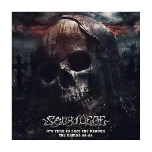 Sacrilege - It'S Time To Face The Reaper - The Demos 84-86 (White W/ Black Splatter Vinyl 2Lp) |-