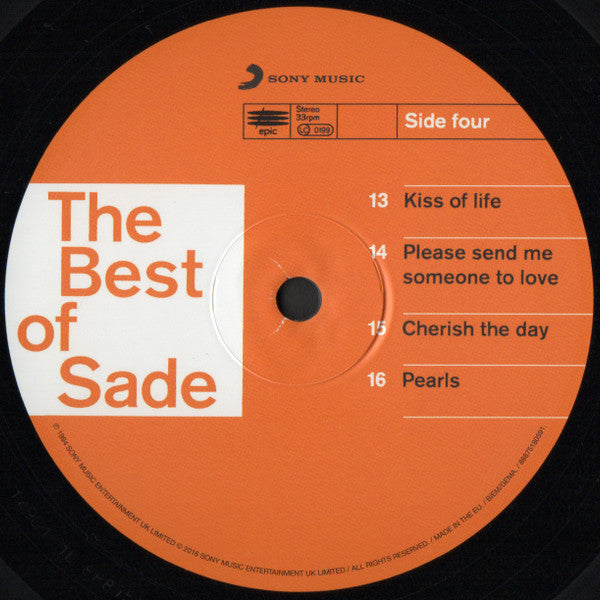 Sade The Best Of Sade Sony Music, Epic 2xLP, Comp, RE, Gat Mint (M) Mint (M)-