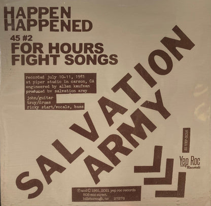 Salvation Army - Mind Gardens (7" VINYL) | Mint (M) Mint (M)-