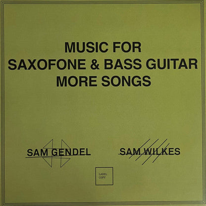 Music For Saxofone & Bass Guitar More Songs | Mint (M) Mint (M)-