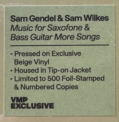 Music For Saxofone & Bass Guitar More Songs | Mint (M) Mint (M)-