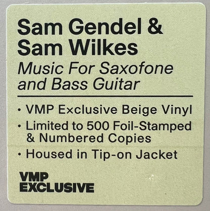 Music For Saxofone & Bass Guitar | Mint (M) Mint (M)-