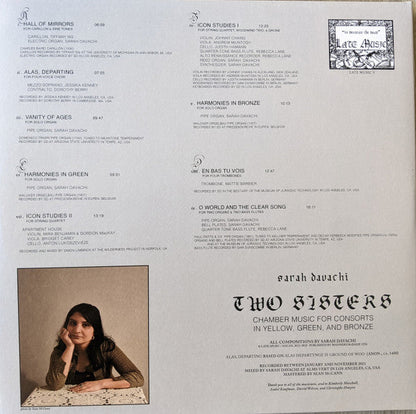 Sarah Davachi - Two Sisters | Mint (M) Mint (M)-