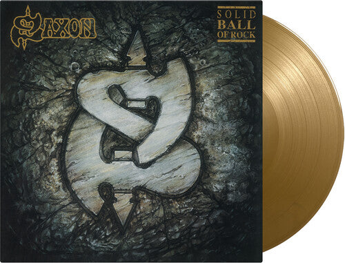 Saxon - Solid Ball Of Rock (Limited Edition, 180 Gram Vinyl, Colored Vinyl, Gold) [Import] | Mint (M) Mint (M)-
