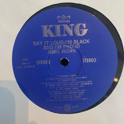 James Brown - Say It Loud I'm Black And I'm Proud (VINYL) | Very Good Plus (VG+) Excellent (EX)-