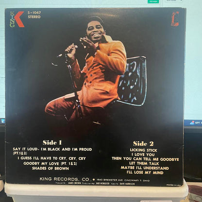 James Brown - Say It Loud I'm Black And I'm Proud (VINYL) | Very Good Plus (VG+) Excellent (EX)-