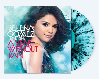 Selena Gomez & the Scene - A Year Without Rain (Transparent Ice, Blue & Black Splatter Colored Vinyl) | Mint (M) Mint (M)-