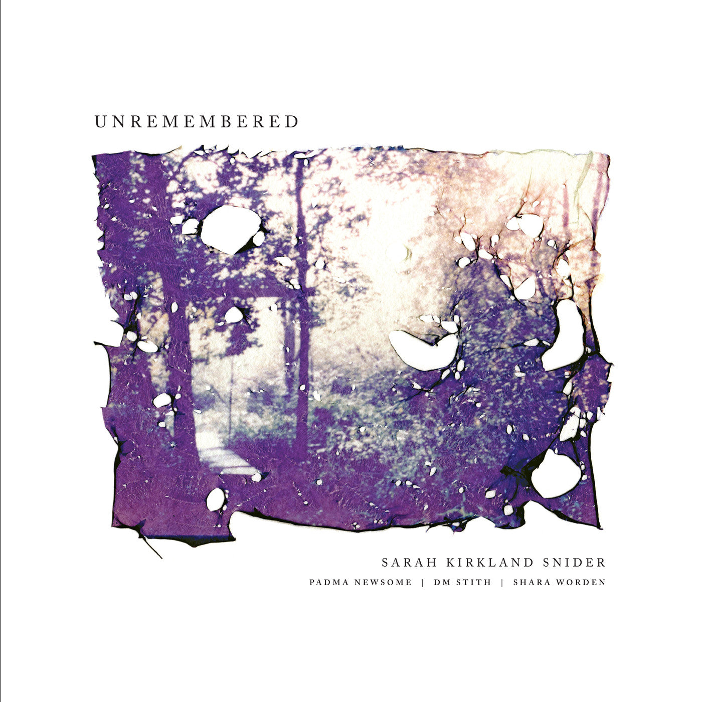 & Shara Worden) Kirkland Snider Sarah (Feat. Padma - Unremembered (White Vinyl) |-