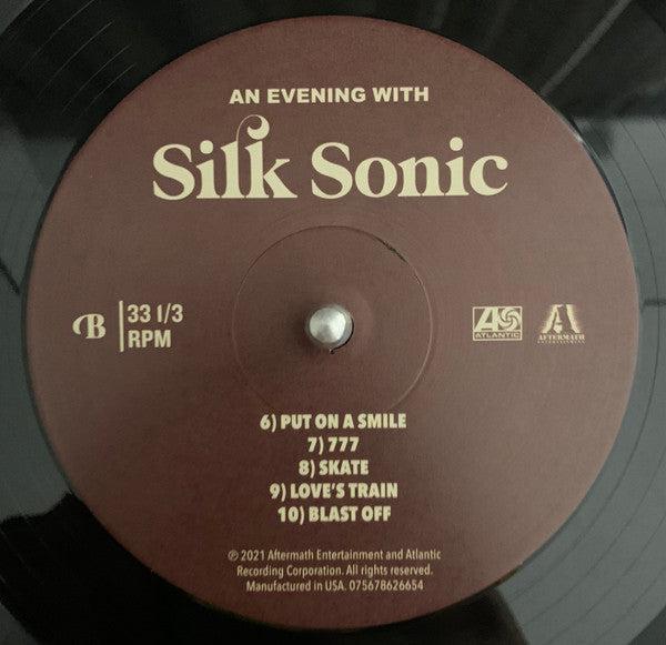 Silk Sonic An Evening With Silk Sonic Atlantic, Aftermath Entertainment LP, Album, RE Mint (M) Mint (M)-