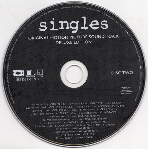 Various - Singles - Original Motion Picture Soundtrack (VINYL) |-