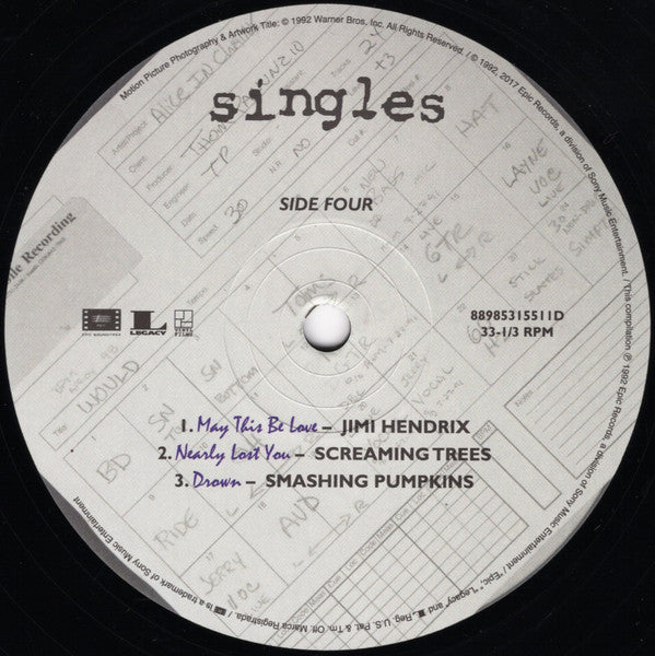Various - Singles - Original Motion Picture Soundtrack (VINYL) |-