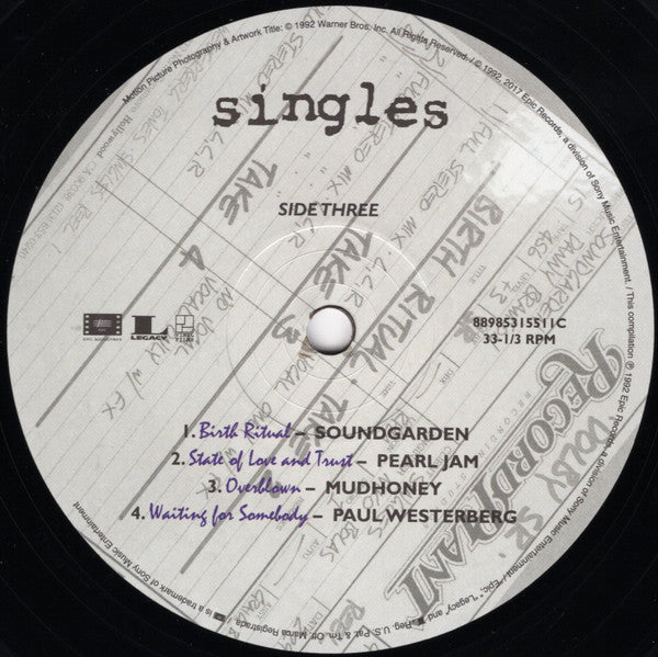 Various - Singles - Original Motion Picture Soundtrack (VINYL) |-