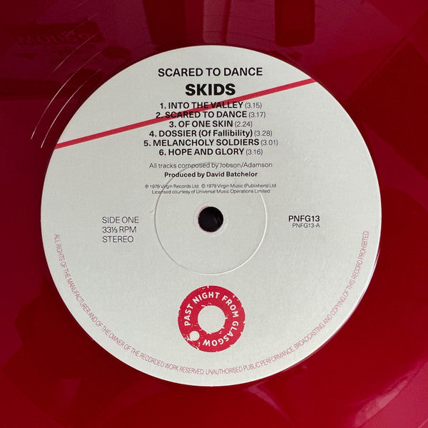 Skids - Scared To Dance (2xRED VINYL) | Mint (M) Mint (M)-