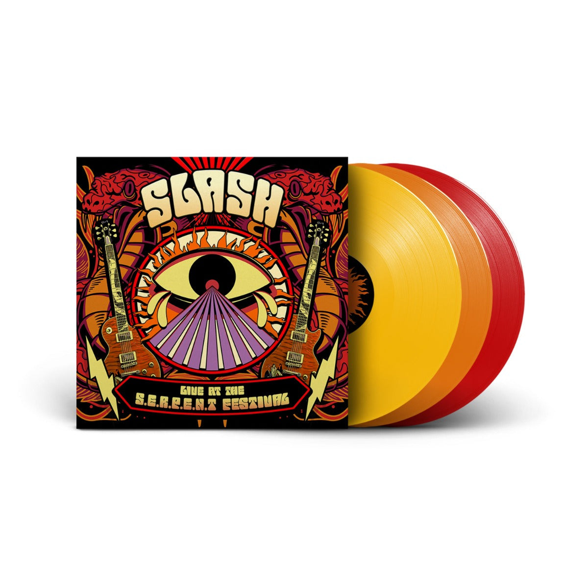 Slash - Live At The S.E.R.P.E.N.T. Festival (3LP Red, Orange & Yellow Vinyl w/Gatefold) | Mint (M) Mint (M)-