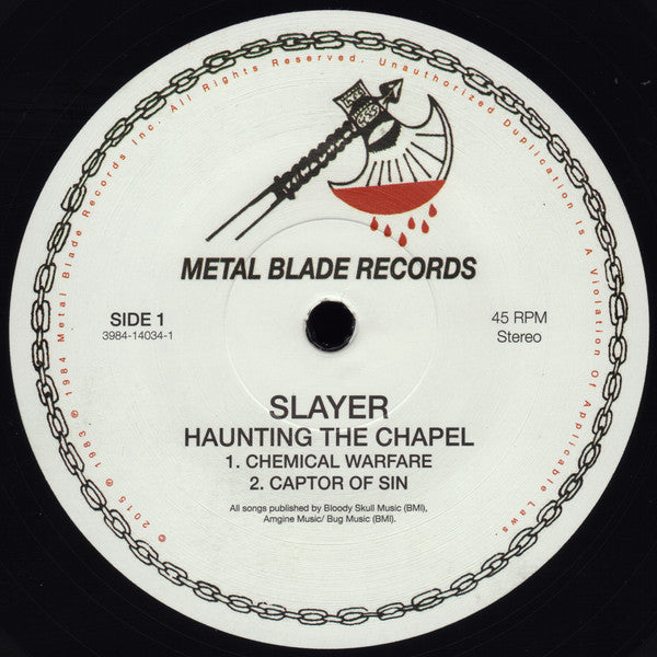 Slayer - Haunting The Chapel | Near Mint (NM) Mint (M)-