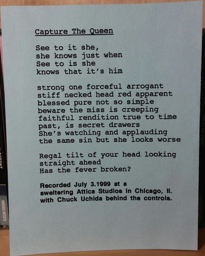 Slingshot Episode - Capture The Queen (7" VINYL) | Near Mint (NM) Very Good Plus (VG+)--