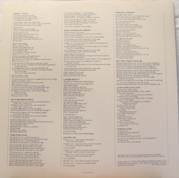 Sly & The Family Stone - Small Talk | Near Mint (NM) Very Good (VG)-