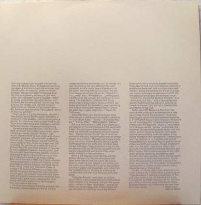Sly & The Family Stone - Small Talk | Near Mint (NM) Very Good (VG)-