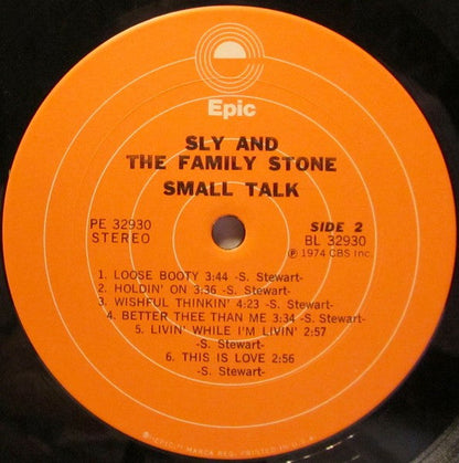 Sly & The Family Stone - Small Talk | Near Mint (NM) Very Good (VG)-