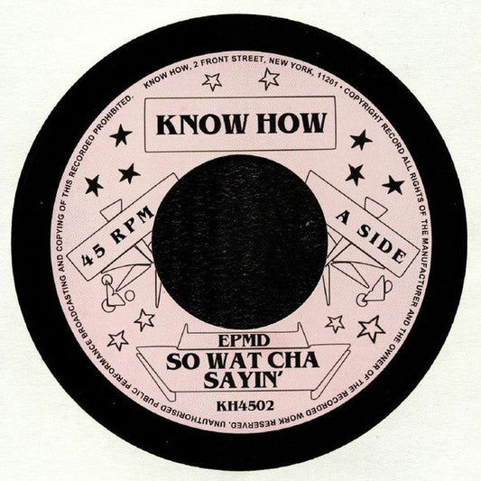 So What Cha Sayin' / You Gots To Chill | Mint (M) Generic-