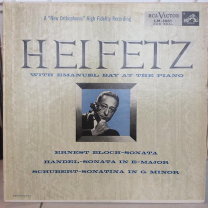Ernest Bloch / Georg Friedrich Händel / Franz Schu - Sonata / Sonata In E Major / Sonatina In G Minor (VINYL) | Excellent+ (EX+)-