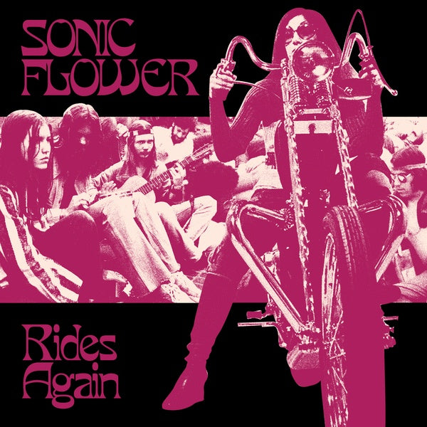 SONIC FLOWER - Rides Again (Alternate Cover) [Import] (WHITE/PINK/BLACK VINYL) | Mint (M) Mint (M)-