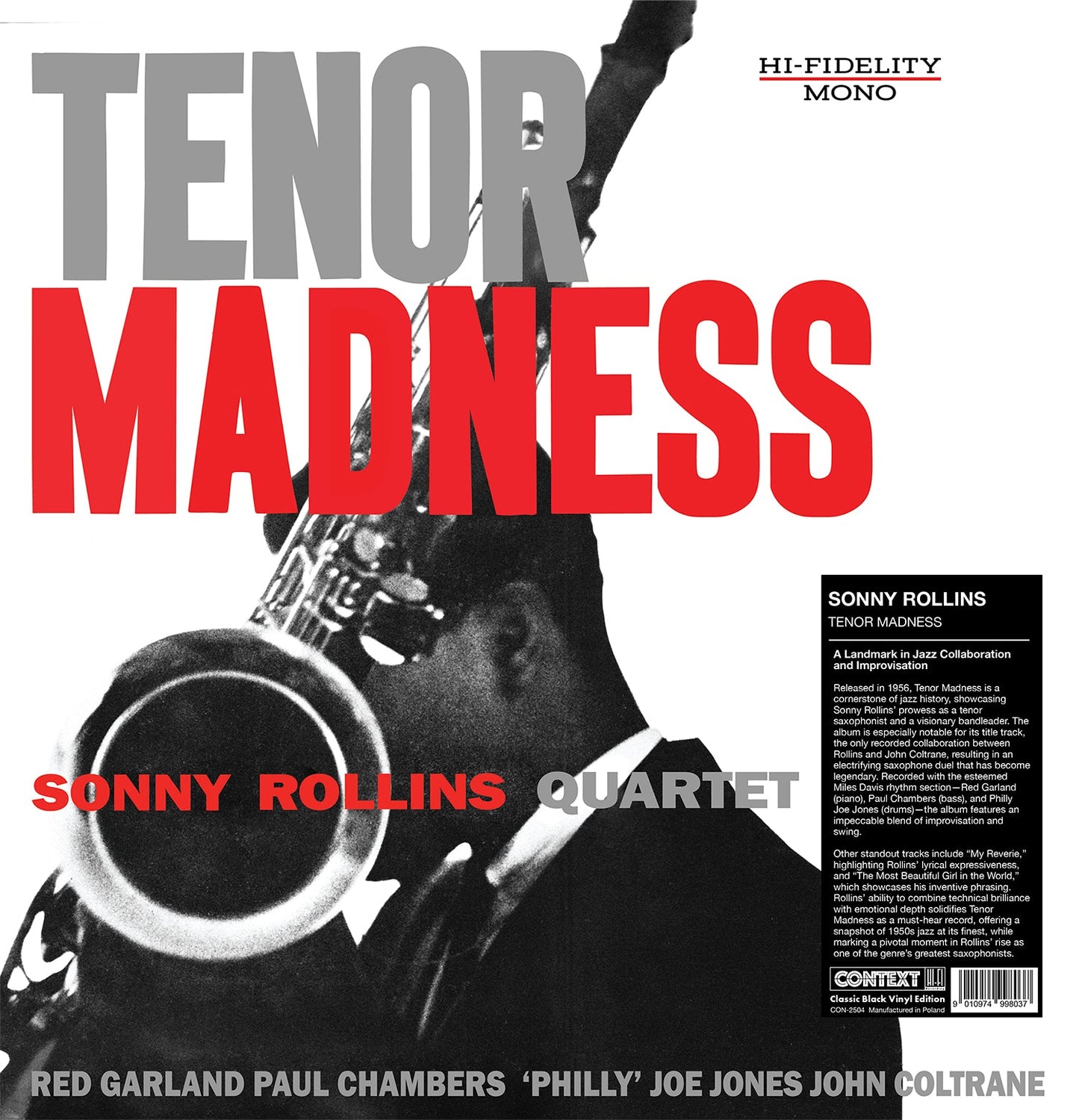 Sonny Rollins - Tenor Madness (VINYL) | Mint (M) Mint (M)-
