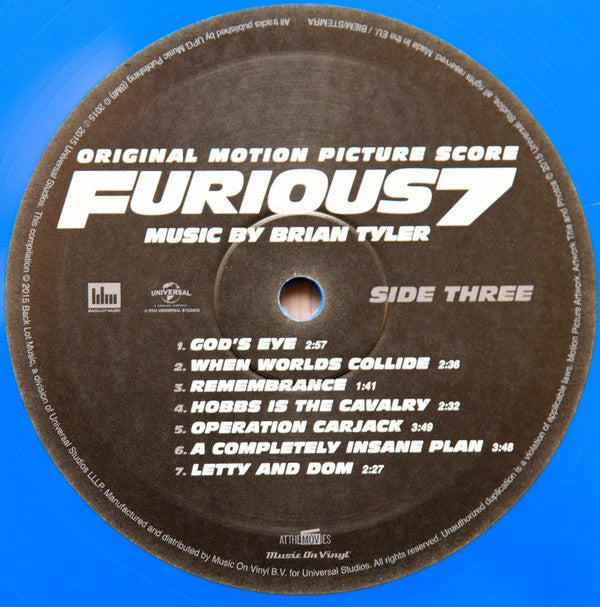 Brian Tyler - Furious 7 (Original Motion Picture Score) | Mint (M) Mint (M)-