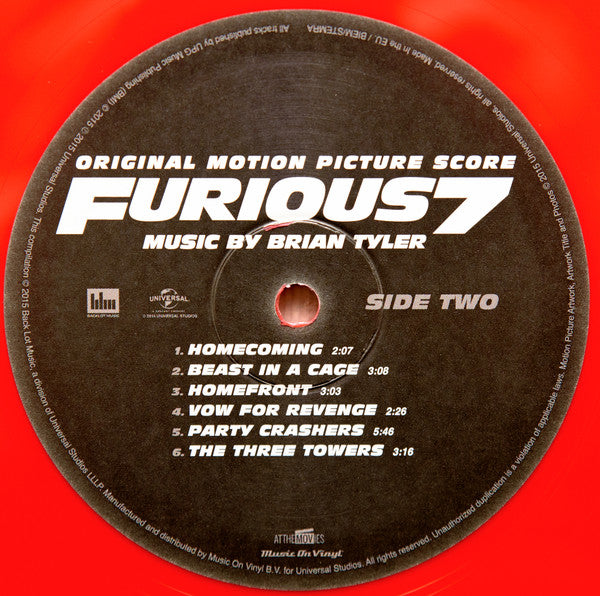 Brian Tyler - Furious 7 (Original Motion Picture Score) | Mint (M) Mint (M)-