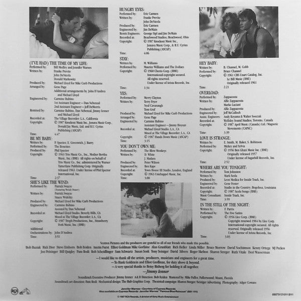 Dirty Dancing (Original Soundtrack From The Vestron Motion Picture) | Mint (M) Mint (M)-