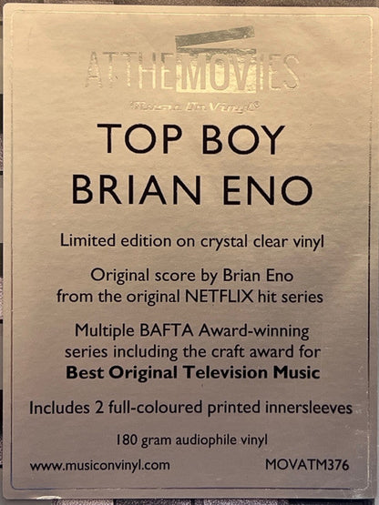 Brian Eno - Top Boy (CLEAR VINYL LP) | Mint (M) Mint (M)-