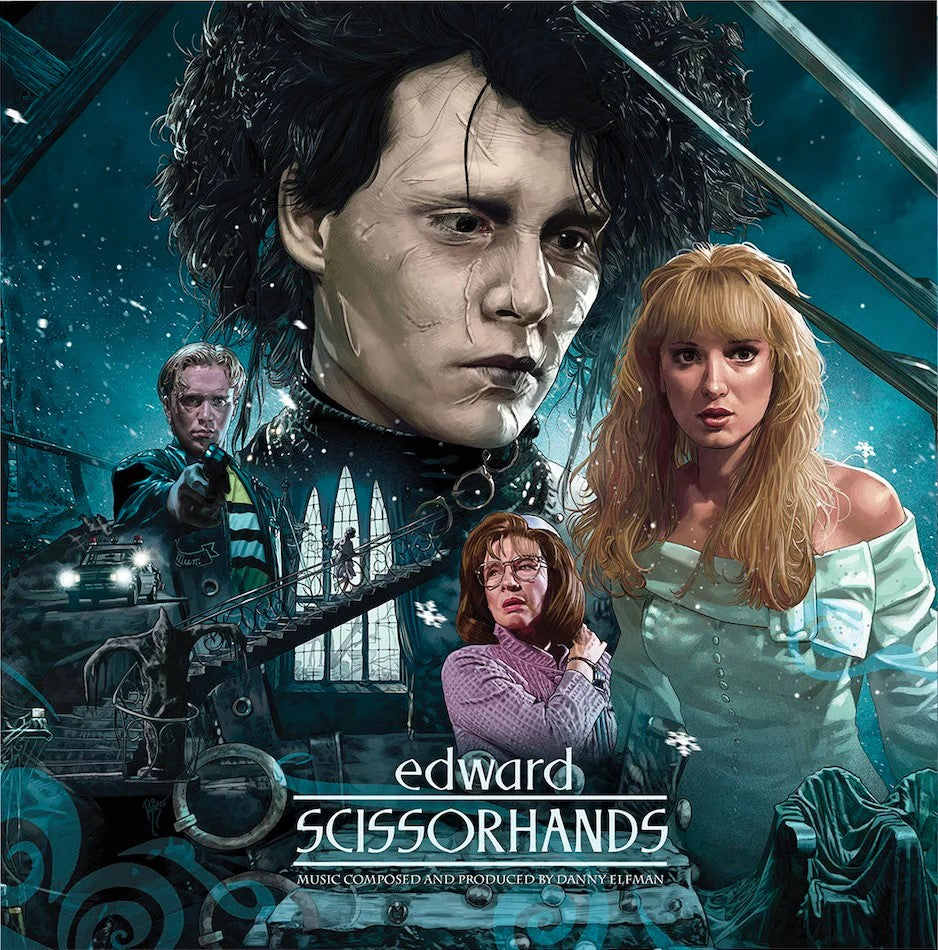 Danny Elfman - (PRE-ORDER 2/27/26) Edward Scissorhands (Blue & White w/ Purple Splatter Vinyl) | Mint (M) Mint (M)-
