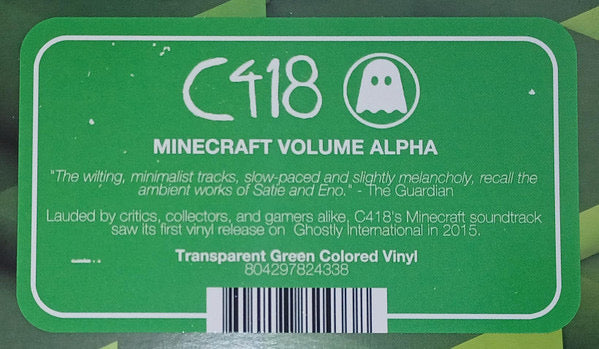 C418 - Minecraft Volume Alpha (TRANSPARENT GREEN VINYL) | Mint (M) Mint (M)