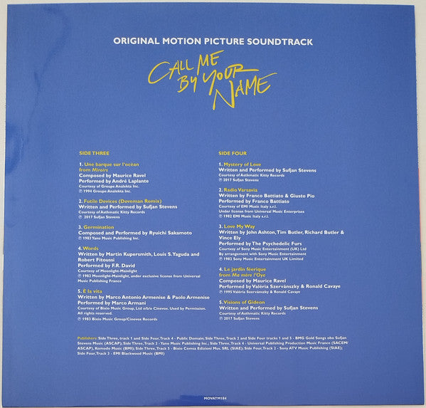 Call Me By Your Name (TRANSLUCENT PINK VINYL) | Mint (M) Mint (M)-