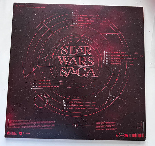 The City of Prague Philharmonic Orchestra - Music from the Star Wars Saga. Episodes I, II, III, IV, V, VI (TRANSLUCENT RED) | Mint (M) Mint (M)-