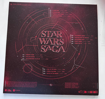 The City of Prague Philharmonic Orchestra - Music from the Star Wars Saga. Episodes I, II, III, IV, V, VI (TRANSLUCENT RED) | Mint (M) Mint (M)-