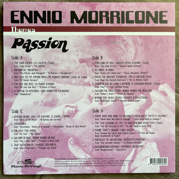 Ennio Morricone - Passion (COLOR VINYL) | Mint (M) Mint (M)-