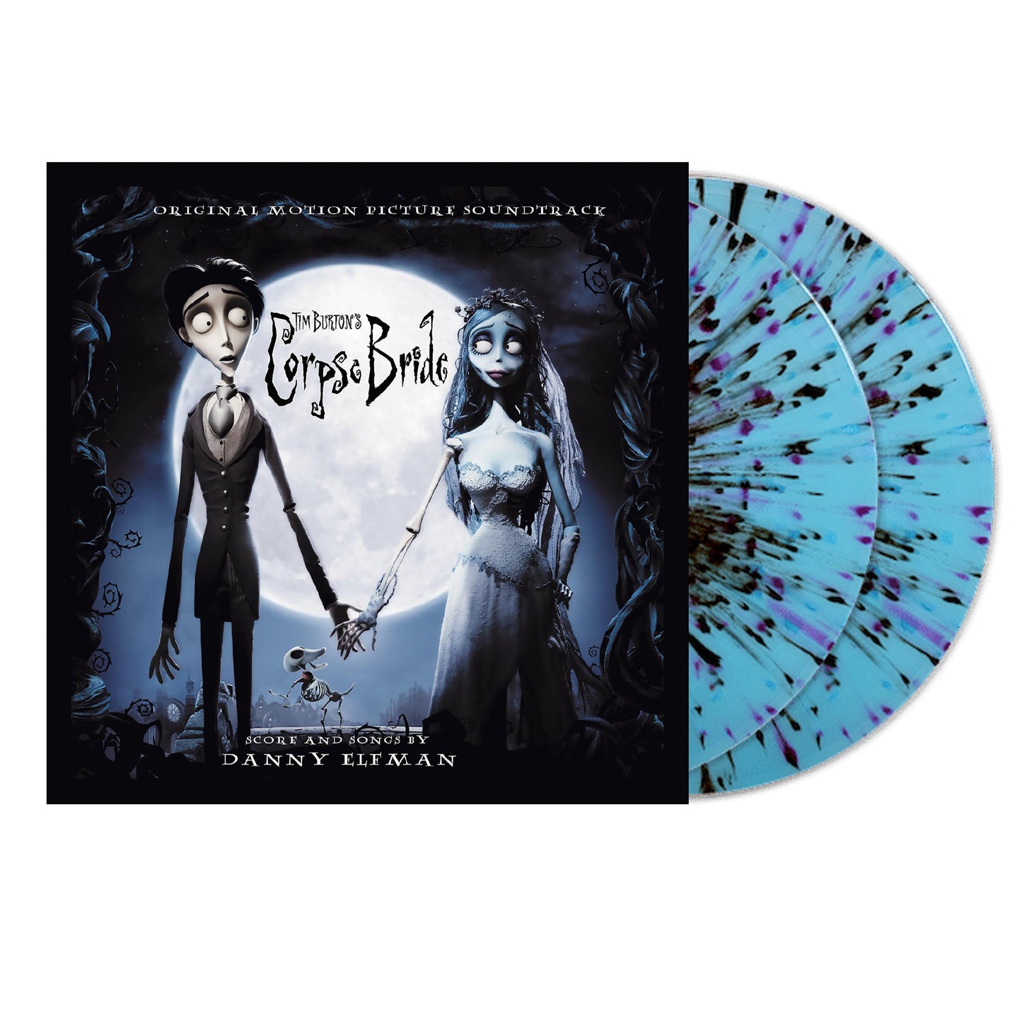 Danny Elfman - Corpse Bride--Original Motion Picture Soundtrack (2x BLUE W/ PURPLE & BLACK SPLATTER VINYL) | Mint (M) Mint (M)-