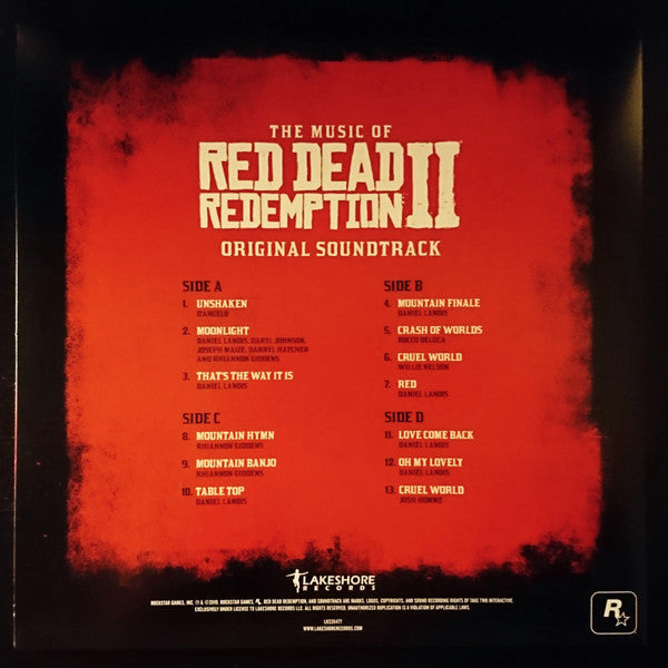 Various - The Music Of Red Dead Redemption II (TRANSPARENT RED 180g VINYL) | Mint (M) Mint (M)-