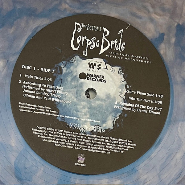 Danny Elfman - Tim Burton's Corpse Bride (IRIDESCENT BLUE VINYL | Mint (M) Mint (M)-