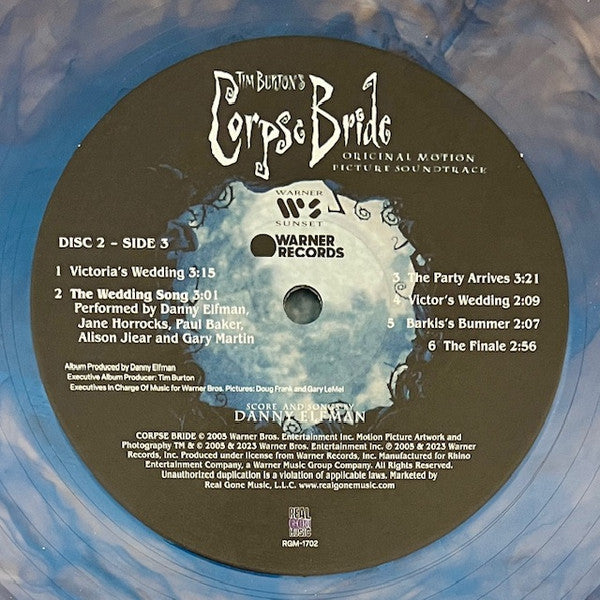 Danny Elfman - Tim Burton's Corpse Bride (IRIDESCENT BLUE VINYL | Mint (M) Mint (M)-