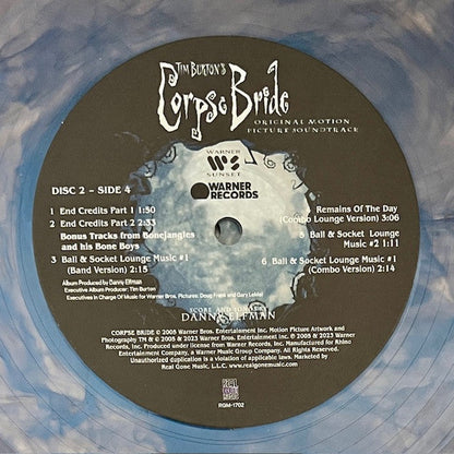 Danny Elfman - Tim Burton's Corpse Bride (IRIDESCENT BLUE VINYL | Mint (M) Mint (M)-